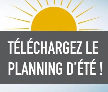 Planning d'été cours collectifs